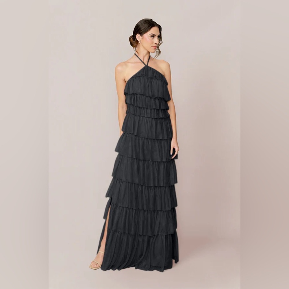 Revelry Carrie Tulle Dress - Black, Size 2